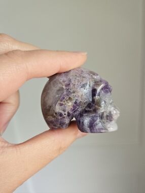 Purple Amethyst Skull